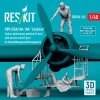 RESKIT RSF48-0162 PBY-5/5A/ OA-10A Catalina Engine maintenance platform (2 pcs) with service crew (5 pcs) for Revell/Monogram/Hasegawa kit (3D Printed) (1/48)